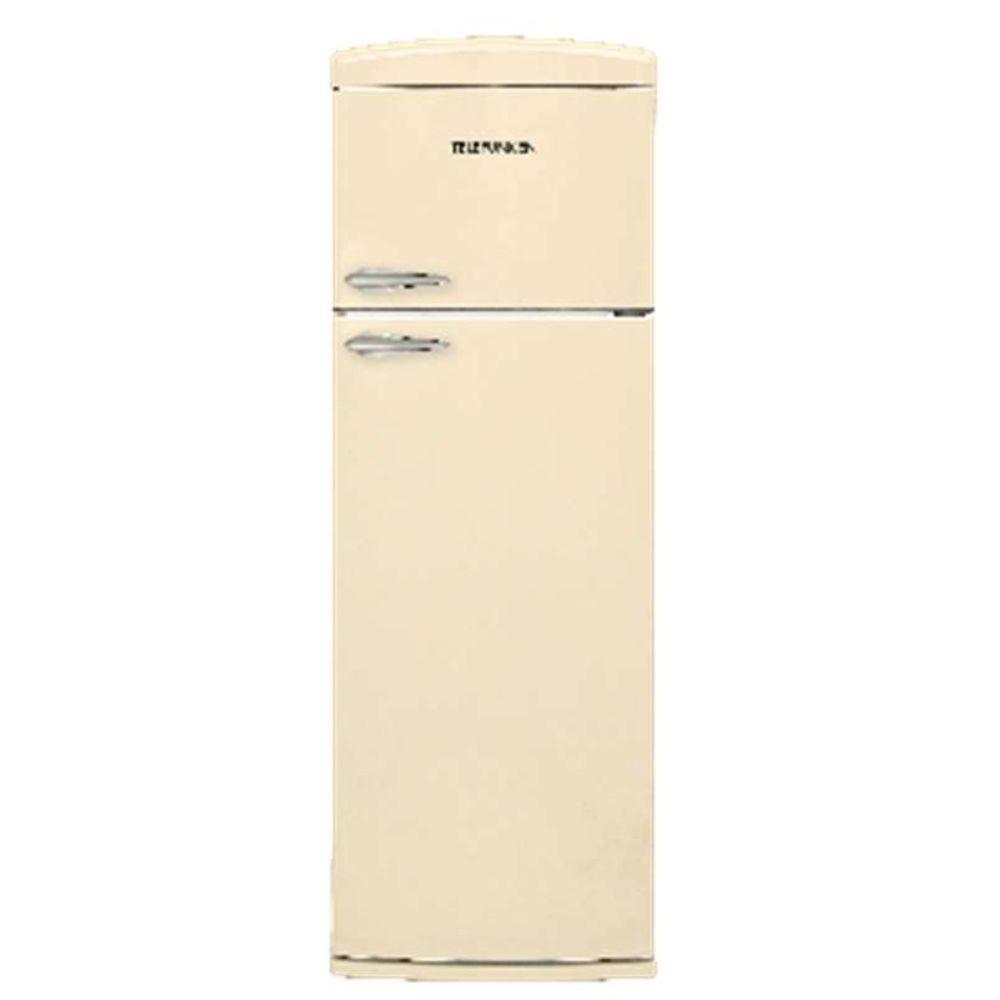 Frigorifero doppia porta TKBM346BREF 311 LT colore beige retr&ograve; Telefunken classe F
