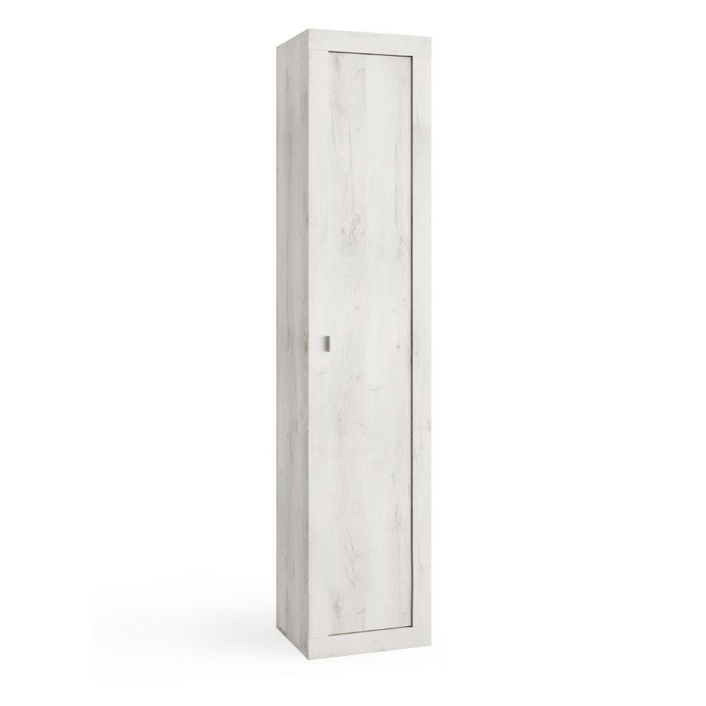 Colonna Basic 1 anta colore pino bianco 25x26x138H cm.