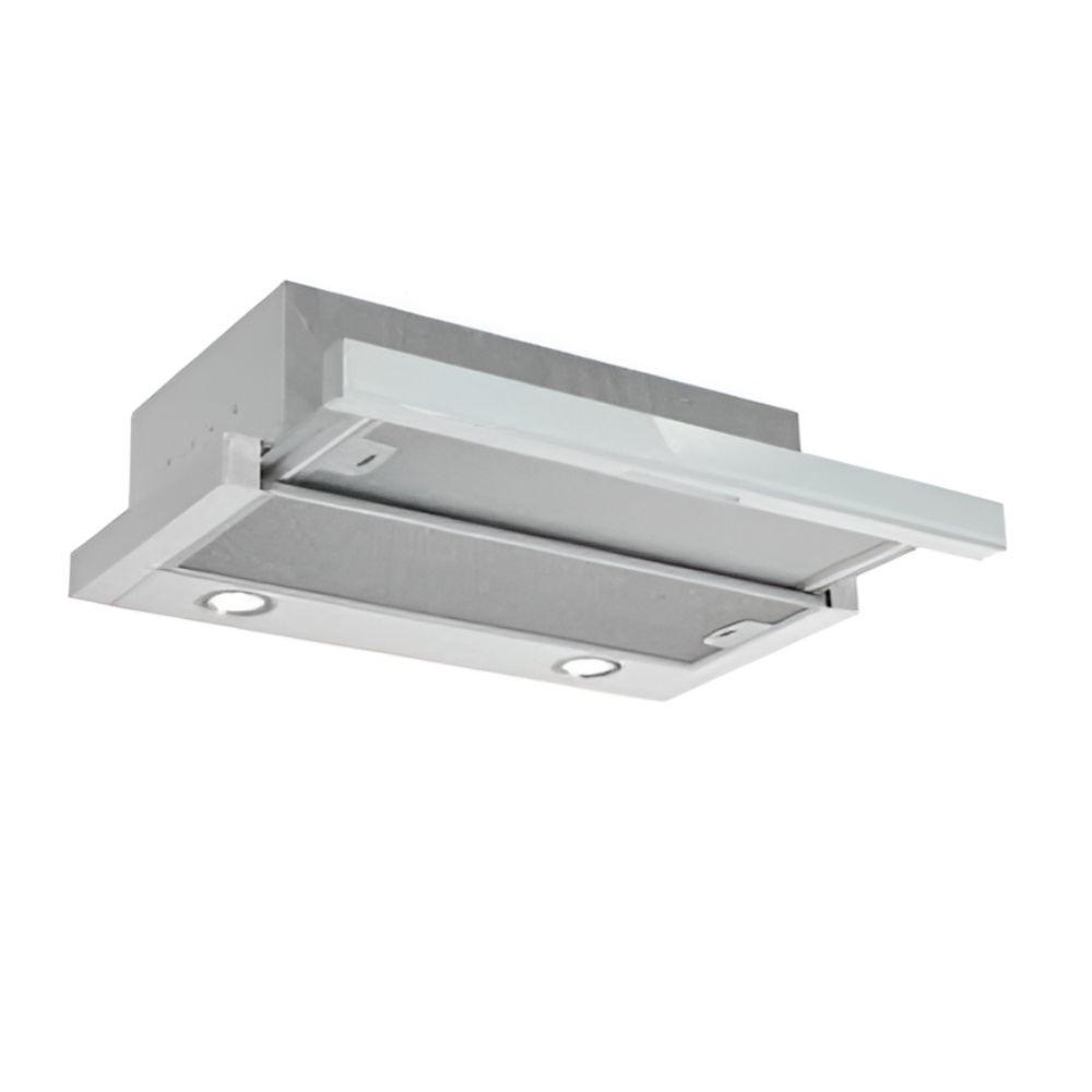 Cappa integrata sottopensile Tecnowind Slim 90 luce a led 3 livelli velocit&agrave; verniciata grigio con frontalino inox