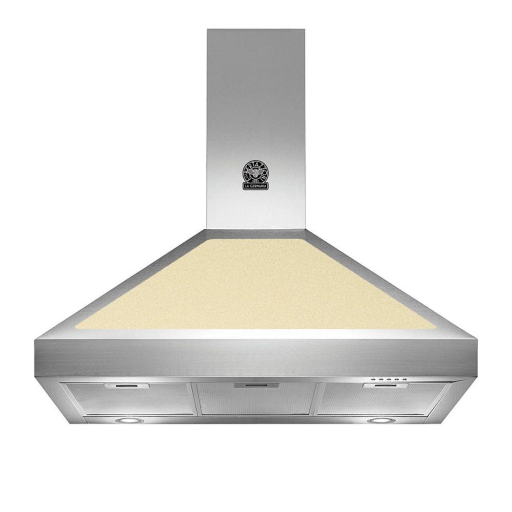 Cappa camino Bertazzoni K90AMHCRA 90 cm. 1 motore colore inox e crema classe A