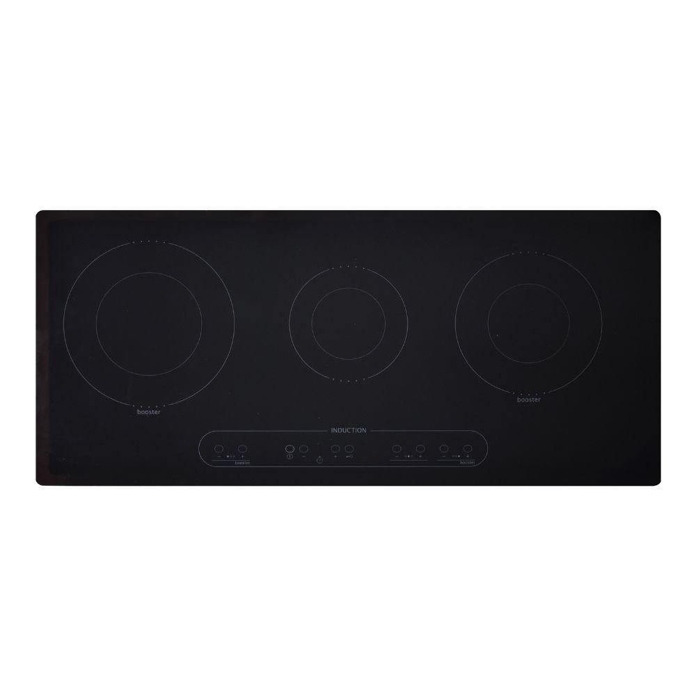 Piano cottura induzione Aeki 3 zone con due booster nero