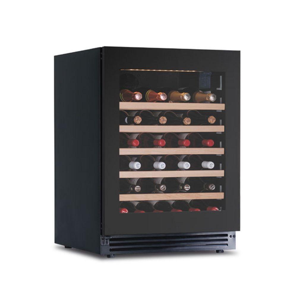 Cantinetta incasso ventilato DW51F1T con maniglia integrata 52 bottiglie nero classe G