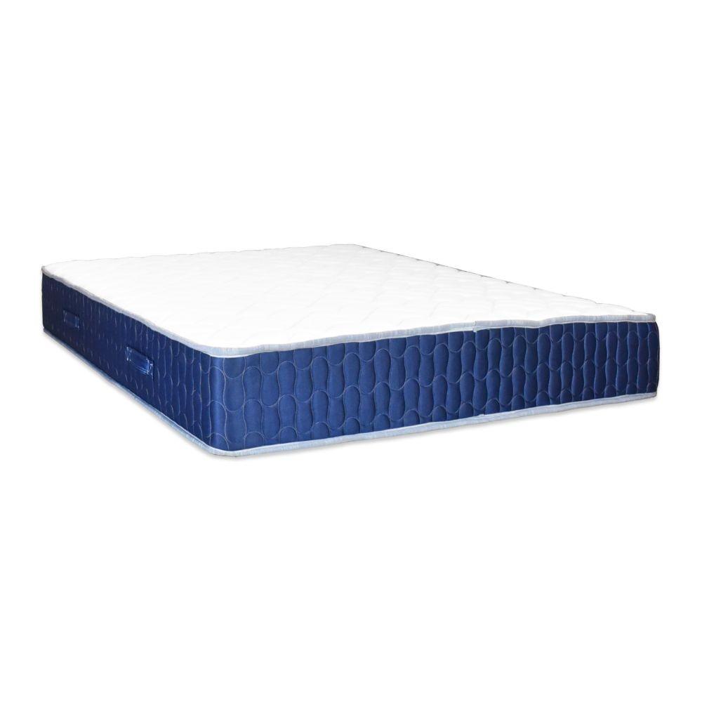 Materasso matrimoniale Palladio con bordo blu 160x190x25 H cm. in schiuma poliuretanica e memory non sfoderabile