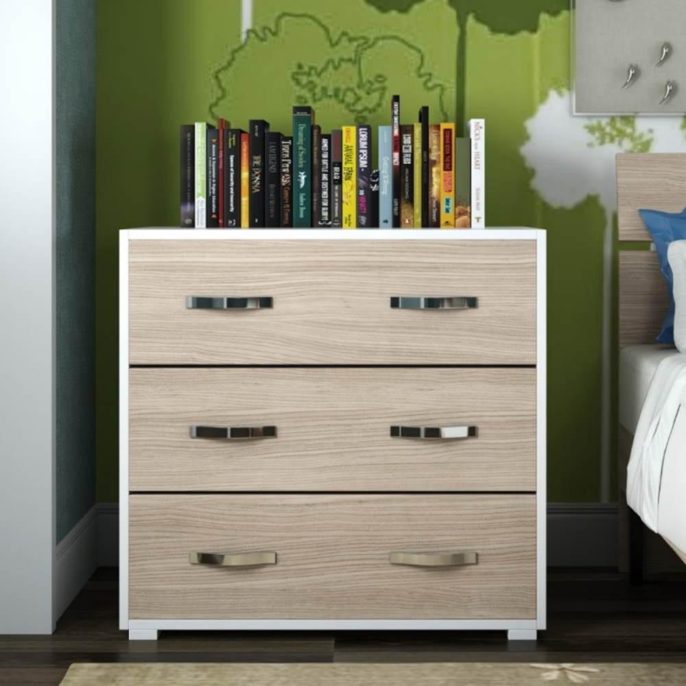 Com&ograve; 3 cassetti 91x45x81H olmo