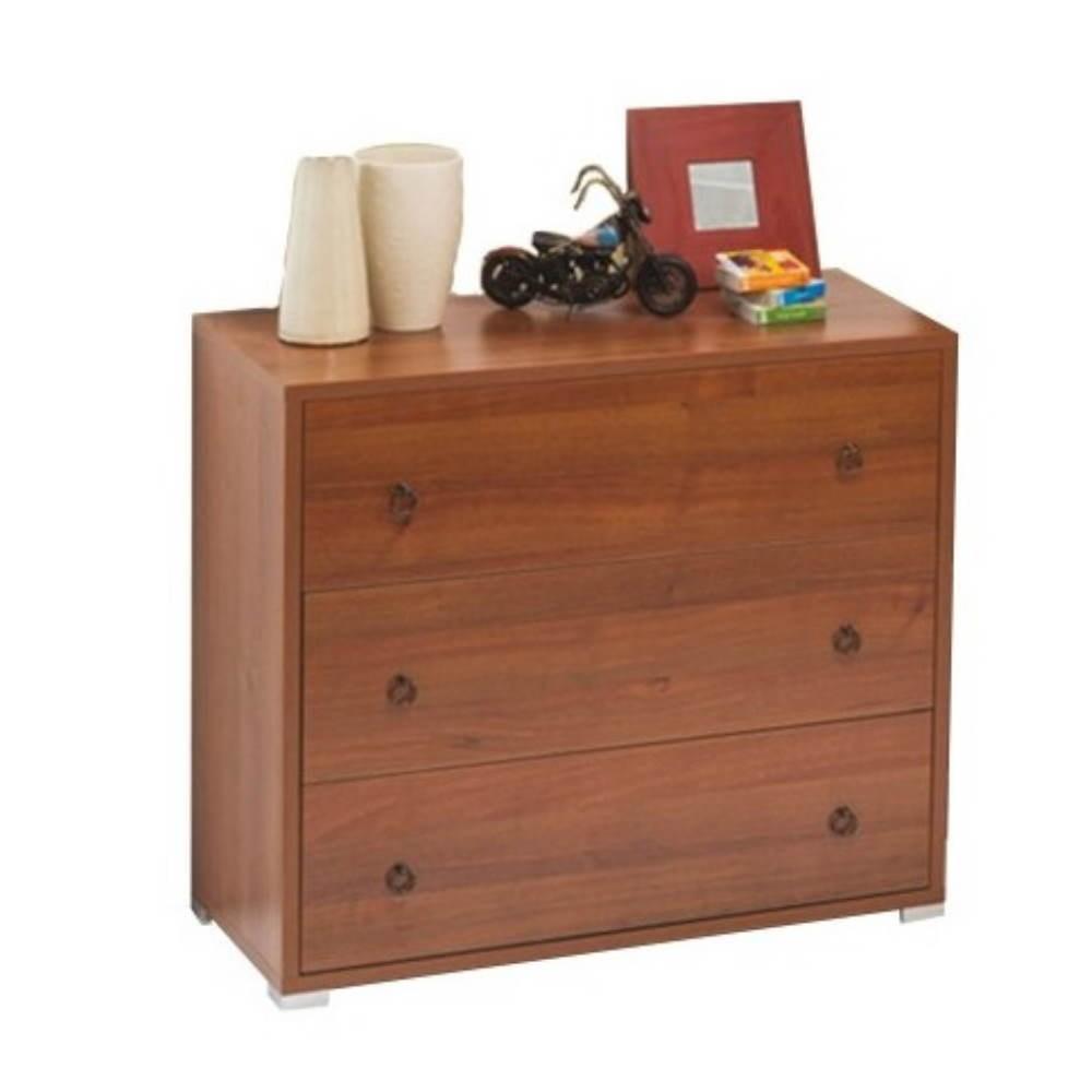 Com&ograve; 3 cassetti 91x45x81H noce antico