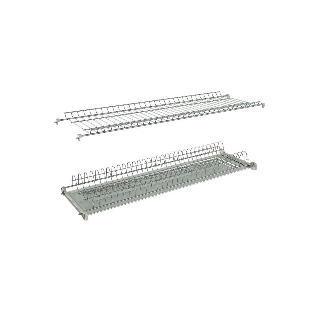 Scolapiatti incasso pensili da 60 cm. con telaio alluminio regolabile