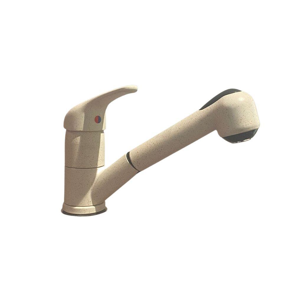 Miscelatore da cucina doccetta estraibile Paini Mixo 45Q573TCZ granito avena
