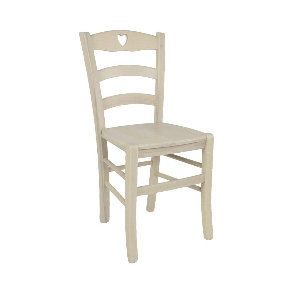 Sedia Decoro crema corda seduta massello