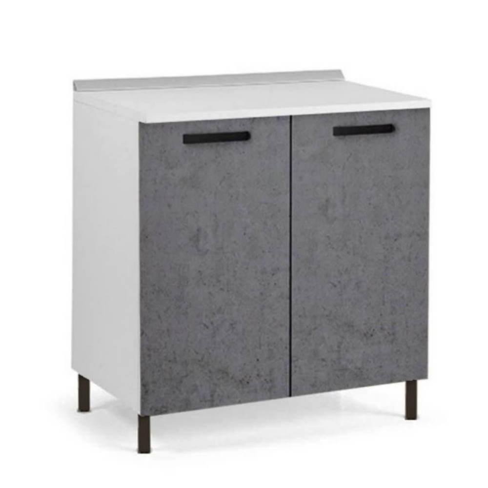 Base cucina 80x50x85H due ante cemento