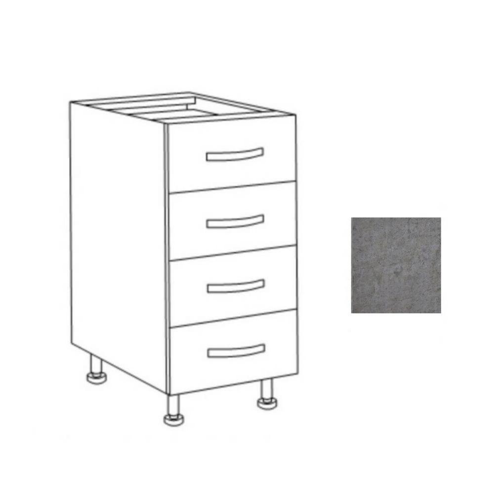 Cassettiera cucina 40x60x82h cemento
