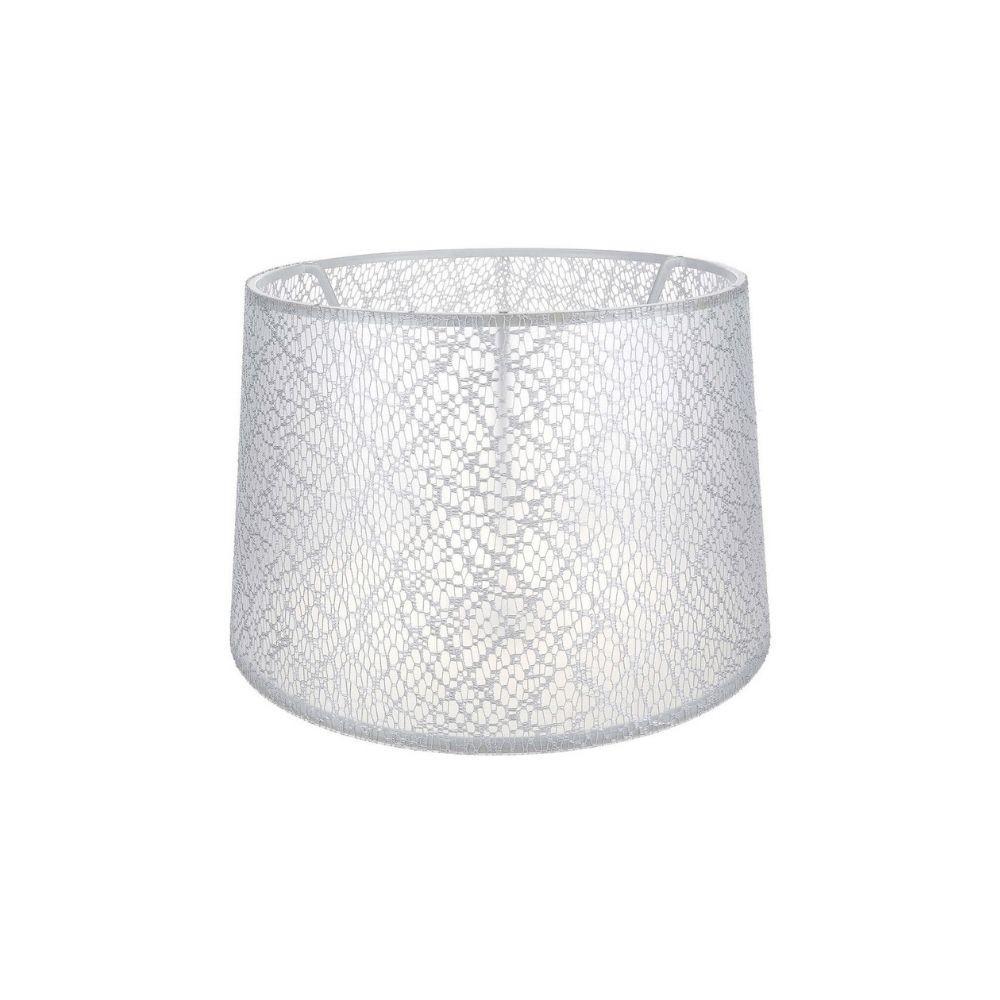 Paralume Deco ASZ1181 tessuto bianco motivo ricamo