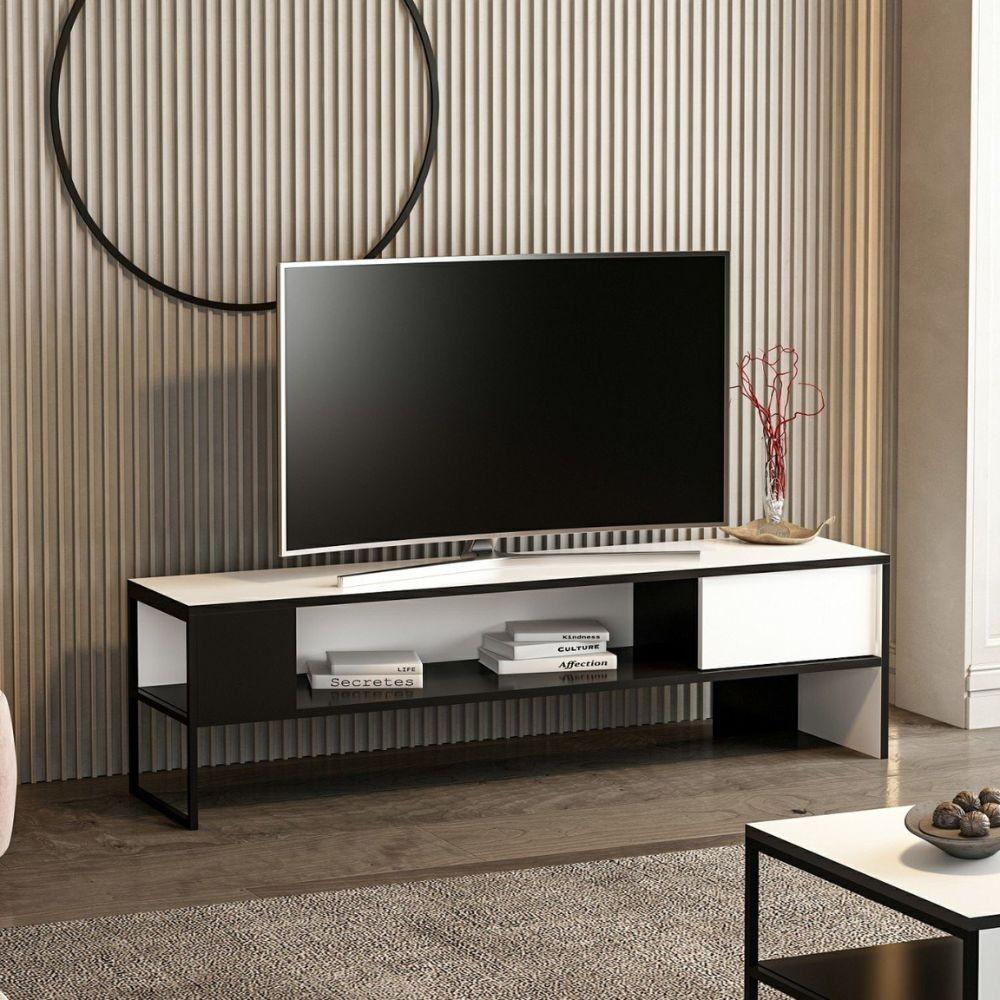 Porta tv Concordtv bianco e nero