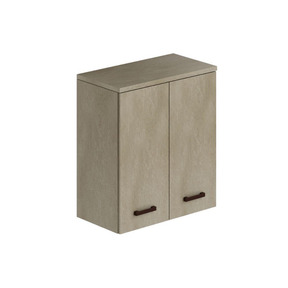 Laundry pensile bagno due ante 71x38x77 argilla