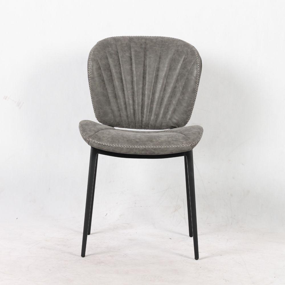 Sedia Elice colore grigio chiaro gambe in metallo colore nero