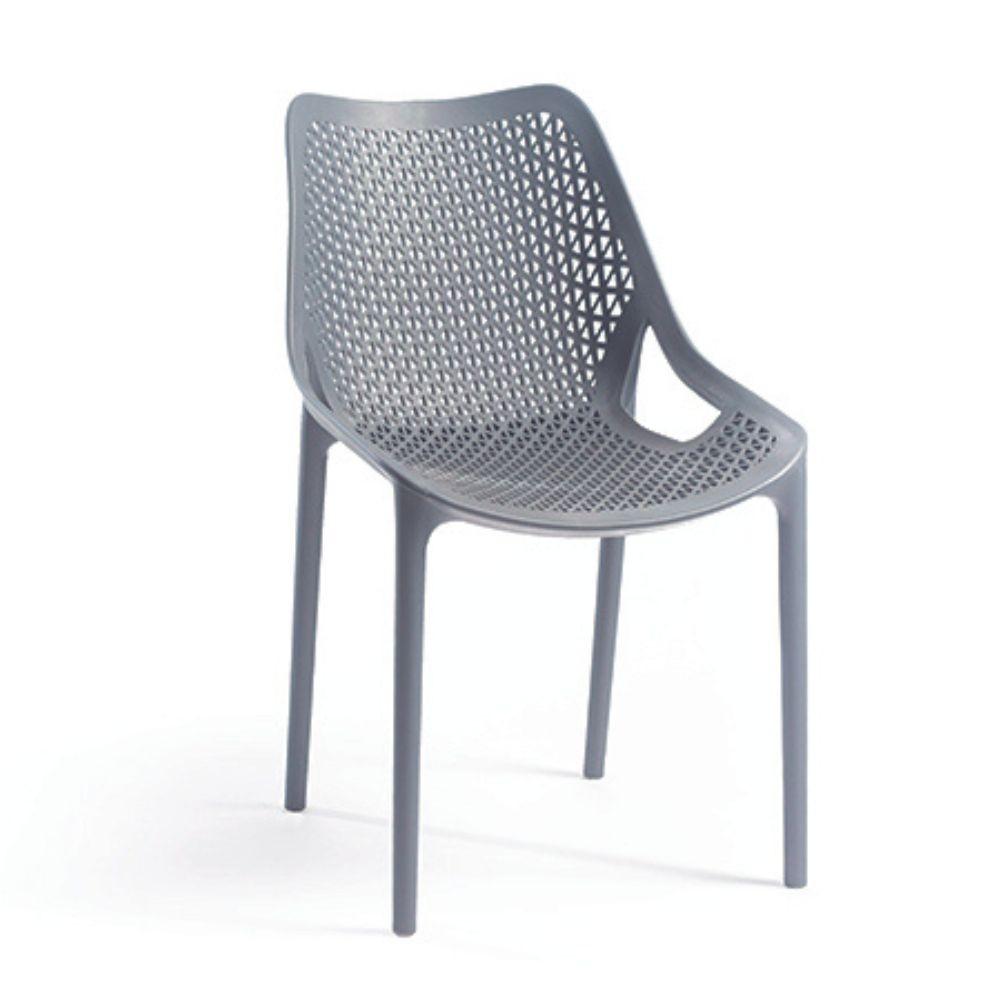 Sedia Bilros polipropilene grigio