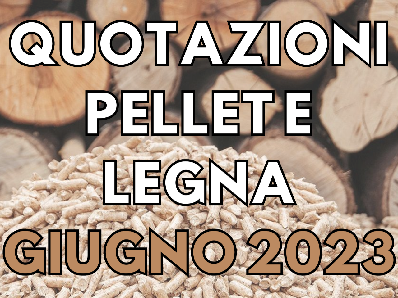 NUOVE QUOTAZIONI PELLET E LEGNA GIUGNO 2023