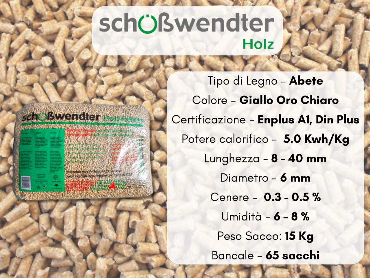 SCHEDA TECNICA PELLET SCHOSSWENDTER