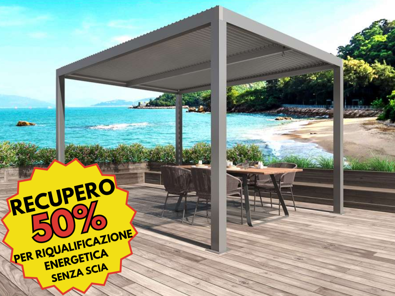 ECOBONUS - RECUPERA IL 50% DALL'INSTALLAZIONE DI UNA PERGOLA