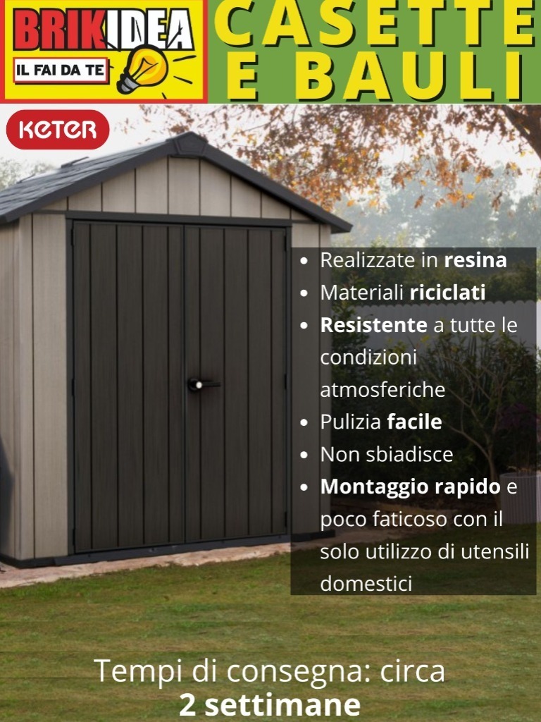 CATALOGO CASETTE E PORTA ATTREZZI DA GIARDINO